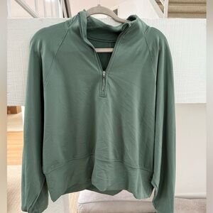 Lululemon Green Quarter-Zip Pullover